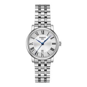 天梭(TISSOT)瑞士手表 卡森臻我系列小美人钢带石英女士时尚腕表送女友 T122.210.11.033.00