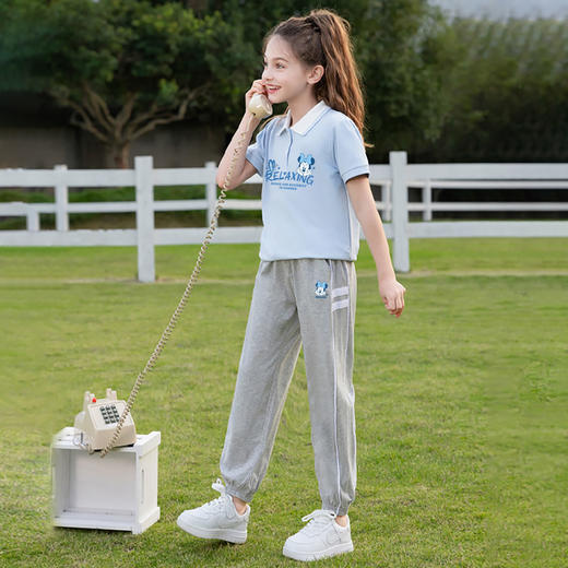 唯品迪士尼女童运动休闲套服 商品图0