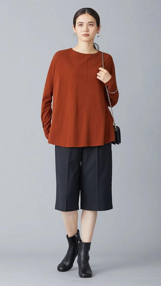 ICB日系春季通勤宽松版混纺圆领套头针织衫内搭打底线衫商场同款 商品图2