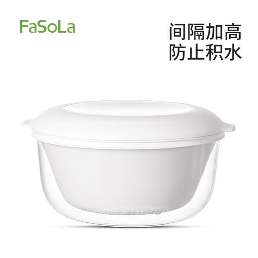 FaSoLa沥水篮四层多功能厨房家用淘洗菜蓝叠序沥水篮套装 商品图4