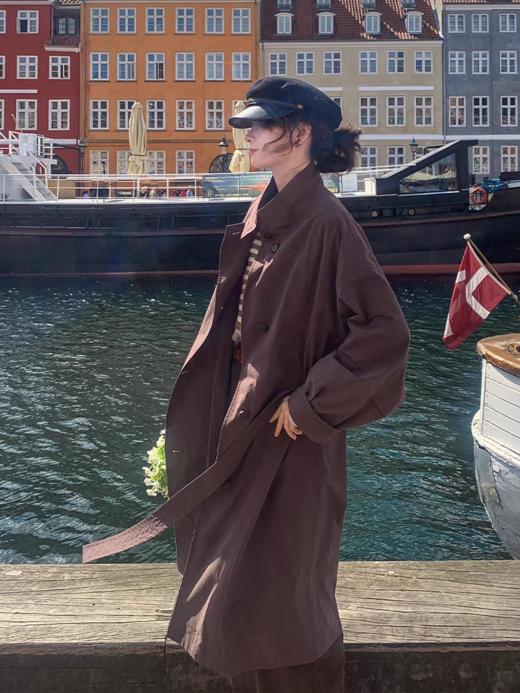 浮生八记/25C124/“漫步哥本哈根”慵懒松弛立裁风衣 商品图2