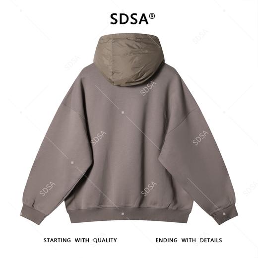 LD343SDSA男士秋冬新款痞帅男装韩版拼接贴布字母设计连帽卫衣时尚潮流 商品图5