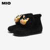 MIO米奥蜜蜂狗雪地靴毛毛加绒黑色保暖短筒可爱女靴M256652915 商品缩略图2