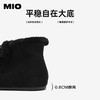 MIO米奥蜜蜂狗雪地靴毛毛加绒黑色保暖短筒可爱女靴M256652915 商品缩略图4