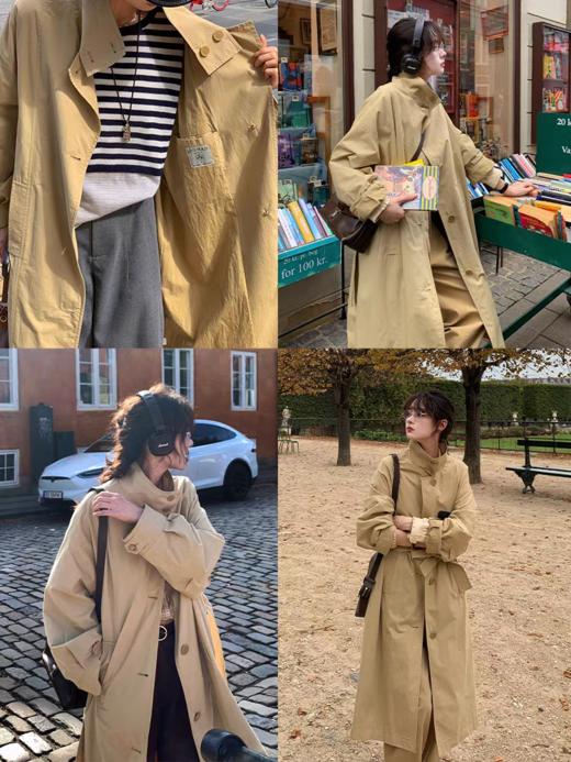 浮生八记/25C124/“漫步哥本哈根”慵懒松弛立裁风衣 商品图1