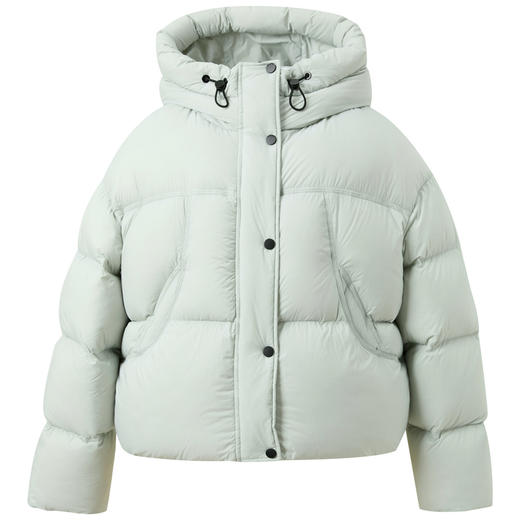 【防水易打理】三彩2025冬季新款90白鸭绒羽绒服宽松面包服短款M 商品图4