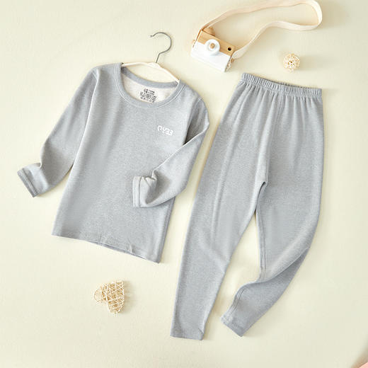 【聚热保暖❗️儿童羊毛蚕丝套装】天然山羊毛+细腻桑蚕丝，蓄热锁温，全身心呵护！秋冬男女童秋衣秋裤中大童宝宝保暖内衣睡衣 商品图6