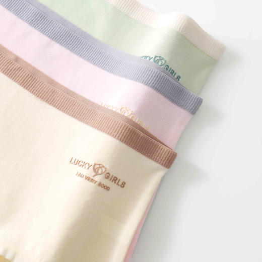 女士长绒棉简约舒适透气中腰棉内裤三角裤2947 商品图6