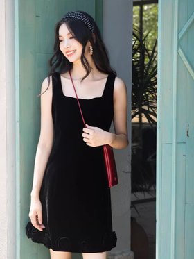 【门店同款】ENJOY秋季“轻礼服”蔷薇物语背心裙 165893601