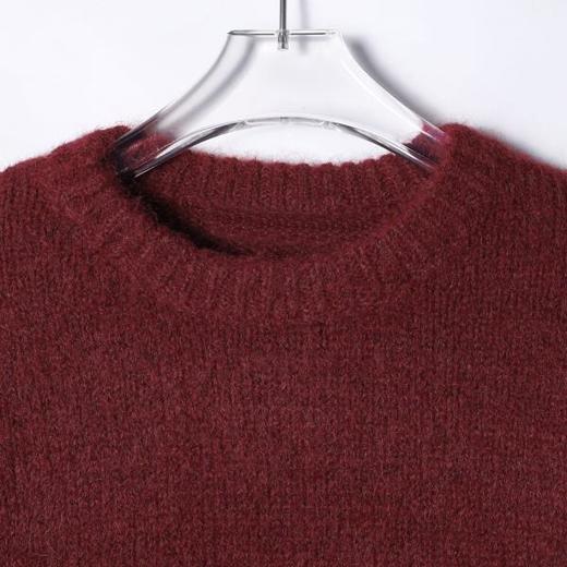 22625SDSA男士秋冬新款痞帅男装极简风宽松圆领针织衫纯色毛衣气质百搭 商品图2