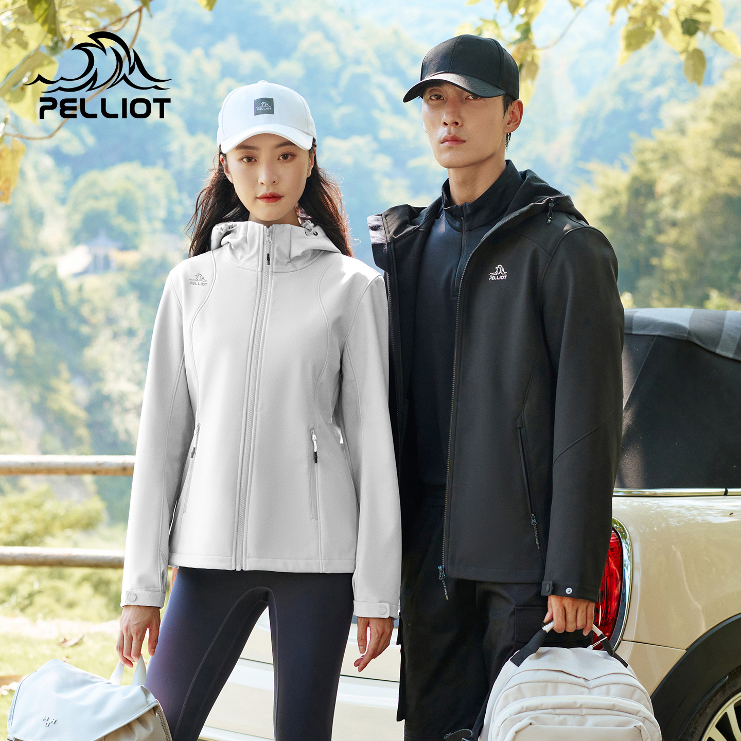 【风盾】伯希和软壳衣女户外防风徒步登山运动外套男休闲夹克上衣