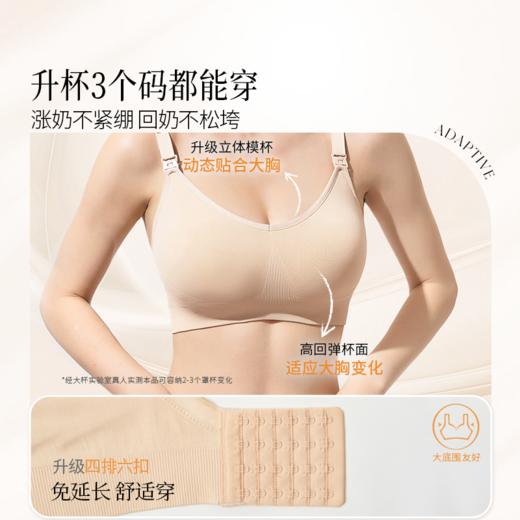 奶糖派大胸哺乳内衣初辰聚拢防下垂产后前开扣喂奶透气不闷胸文胸 商品图2