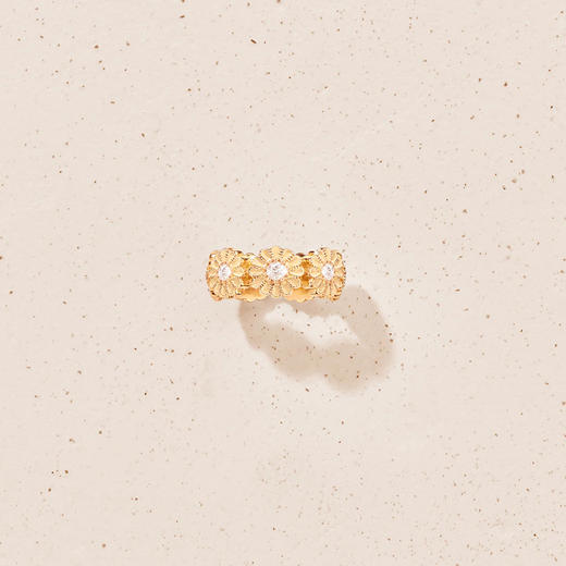 订购4周到｜Tityaravy-Sai-7-金色 花朵 白托帕石 戒指［法国设计师］ 商品图1