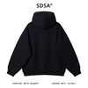 SDSA男士秋冬新款痞帅男装高街显瘦金属钉珠装饰连帽卫衣时尚百搭 商品缩略图4