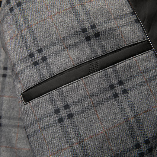 【含桑蚕丝】圣得西男士翻领商务棉服2025秋季新款行政风简约外套 商品图14