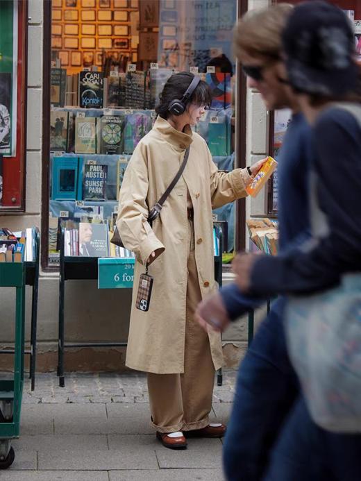 浮生八记/25C124/“漫步哥本哈根”慵懒松弛立裁风衣 商品图3