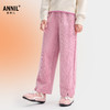 【加绒/直筒裤】女童全腰针织夹裤冬季新款安奈儿童装EG546614 商品缩略图1