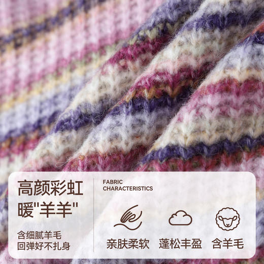 女童圆领长袖针织衫冬季新款安奈儿童装EG544622 商品图3