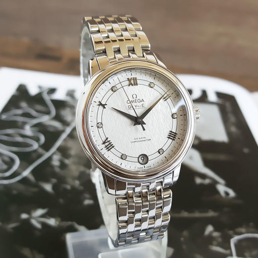 【95新】OMEGA 欧米茄碟飞系列424.10.33.20.52.002天文台认证同轴自动机械机芯33MM（女款）100925NJS25  商品图4