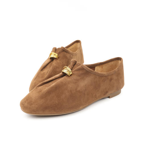 BF楼真美诗堆堆云25新秋羊皮老钱风柔软一脚蹬奶奶鞋乐福鞋吊牌价1398折后价1098 商品图1