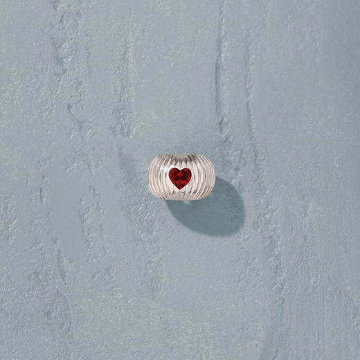 订购4周到｜Tityaravy-Prema-银色 条纹 石榴石 戒指［法国设计师］ 商品图1