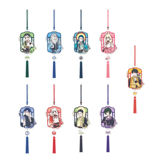 《非人哉官方店》风华绮匣系列亚克力挂件盲盒流苏动漫周边钥匙扣挂饰 商品图4