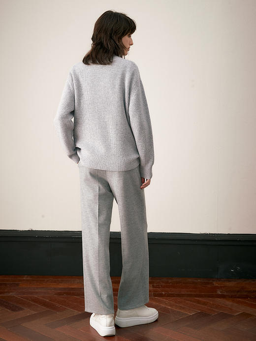 ICB日系秋季通勤职业OL宽松版纯羊毛休闲长裤阔腿裤下装商场同款 商品图5