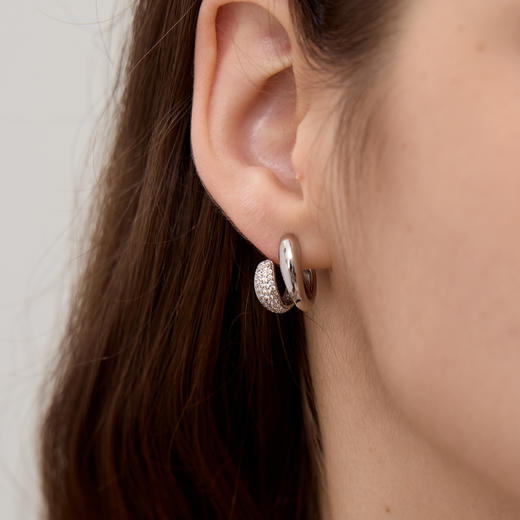 ARSIS｜流光系列 流光水滴双层耳圈 商品图3