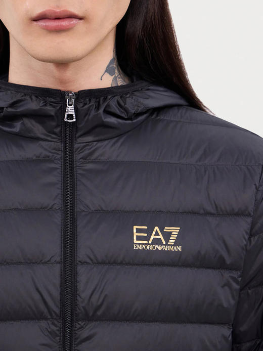 【超惠秒】Armani EA7 男女通款 轻薄款舒适 带帽 白鸭绒羽绒服/夹克外套12264 商品图11