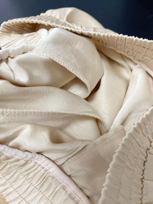 这款超好穿！！清仓必入！8989仿醋酸顺滑缎面松紧腰九分直筒裤-喜出 商品图5