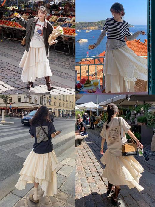 浮生八记/25C136/复古腰果花不规则半身裙 商品图3