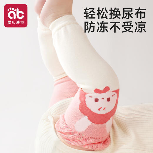 婴儿护膝秋冬季袜套男女宝宝纯棉a类婴幼儿长筒袜男宝女宝不勒腿 商品图2