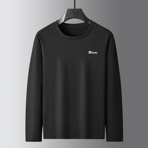 【DK】大依优型大码男装圆领长袖T恤打底衫秋季休闲百搭时尚商务打底衫秋衣 商品图1