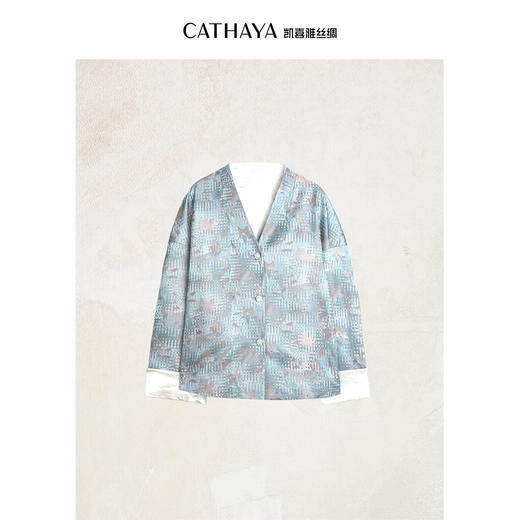 凯喜雅 V领中式外套 商品图0