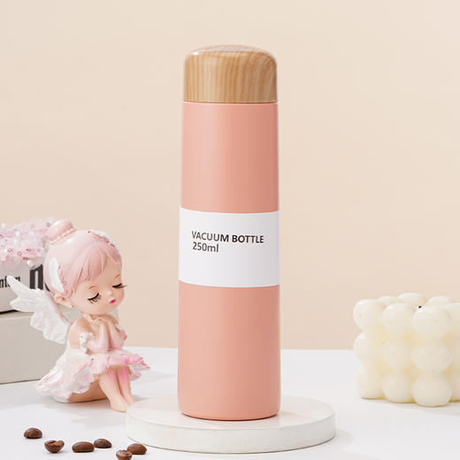 【日常饮水304不锈钢保温杯】小巧便携学生情侣水杯 女高颜值木纹迷你口袋杯 商品图11