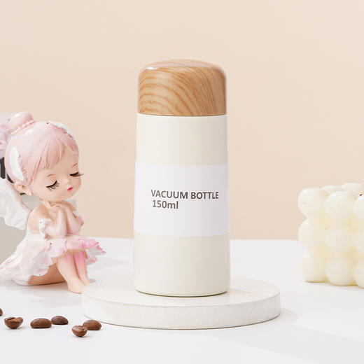 【日常饮水304不锈钢保温杯】小巧便携学生情侣水杯 女高颜值木纹迷你口袋杯 商品图4