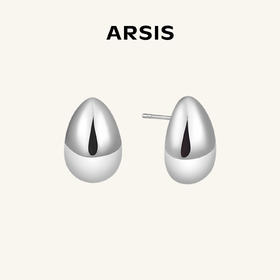ARSIS｜流光系列 流光水滴豆豆耳钉