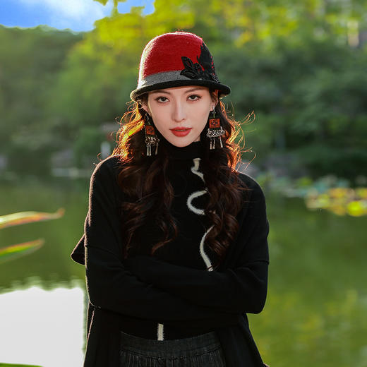 【秋冬新品】梦羽影忆毛织小礼帽 | 现货加急发 商品图2