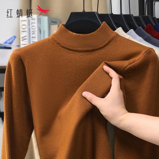 甄选 | 红蜻蜓针织衫男半高领保暖长袖打底衫2025秋冬季新款中年爸爸毛衣 商品图3