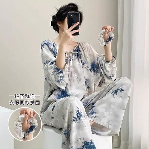 新中式绵绸家居服｜软糯透气、亲肤十足，洋气显瘦还撩人 商品图4