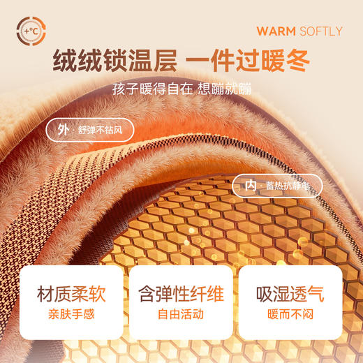 【加绒🔥】男女童圆领长袖卫衣冬季新款安奈儿童装EM541636 商品图2