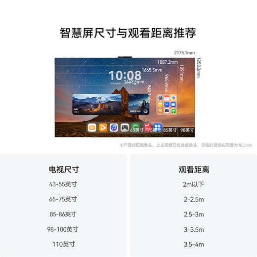 华为智慧屏 MateTV Pro 75英寸 标配灵犀悬浮触控 享免费送装一体服务 商品图4