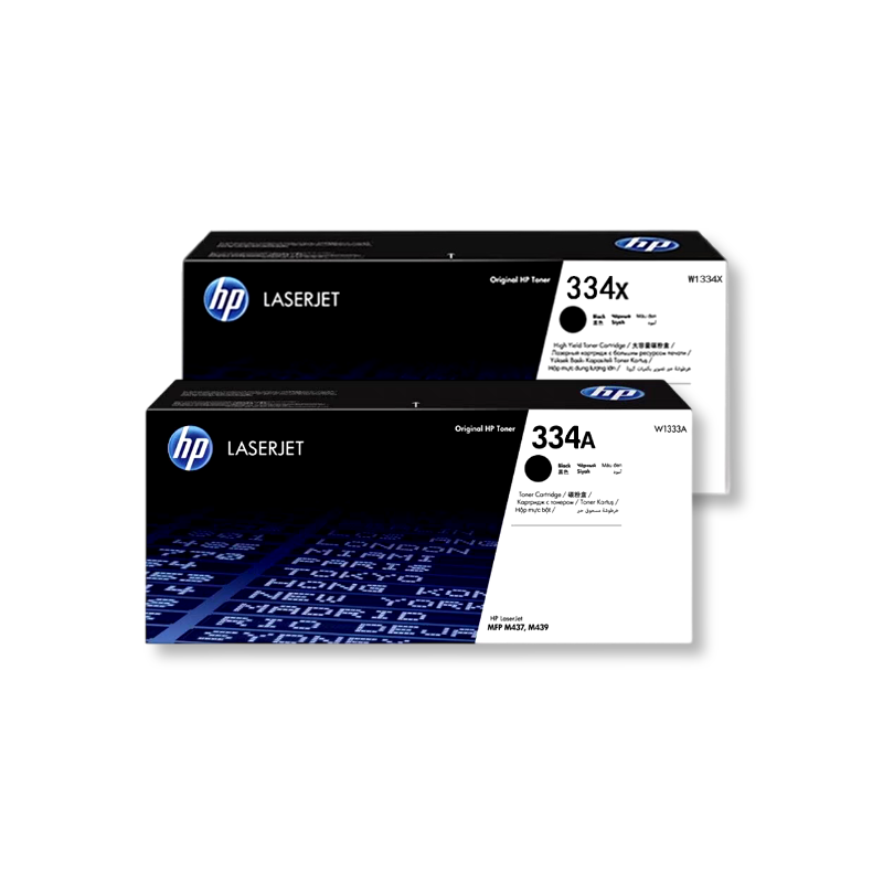 惠普（HP）原装334A黑色粉盒W1334A硒鼓黑白 适用于MFP M42523n M42523dn M42525n M42525dn复印机粉盒 334X