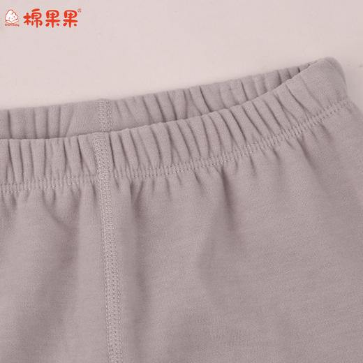 棉果果冬季新品羊绒蚕丝柔软保暖100-130码小童蚕丝羊绒套头套装M411302425681 商品图3