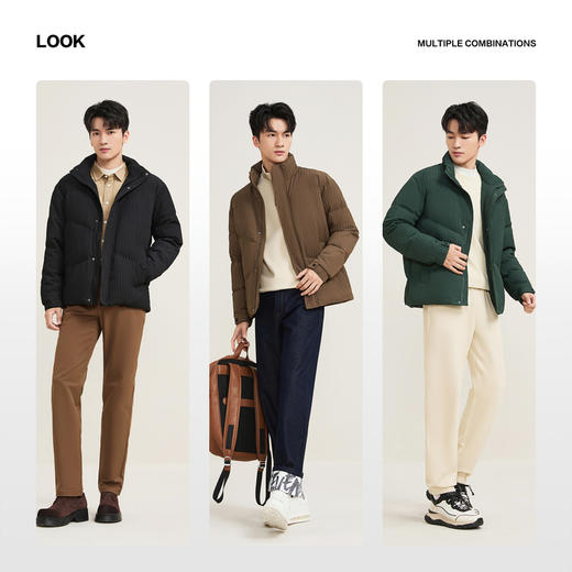 【黄金鲜羽绒】柒牌羽绒服男士2025冬季户外商务通勤休闲保暖外套129E70160 商品图2