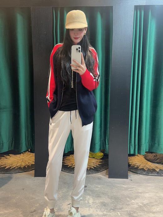 蒙家轻奢拼色立领针织休闲外套 商品图5