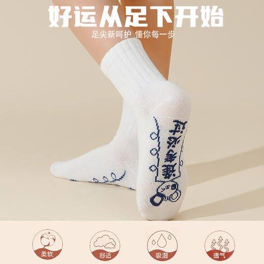 雅兰特满分考神袜白色袜子1双装/3双装【考神护体】【逢考必过】 商品图1