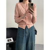 【秋冬圆领针织衫开衫】韩系温柔糯亲肤 宽松短款 外搭毛衣外套上衣  商品缩略图6