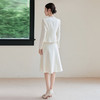 IWY/扶摇系列 法式名媛西装套裙女新款气质米白色两件套职业半裙正装FYCS717 商品缩略图4