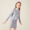 mettekids儿童100%羊毛衫2025秋冬小香风针织开衫女童短裙套装 商品缩略图2